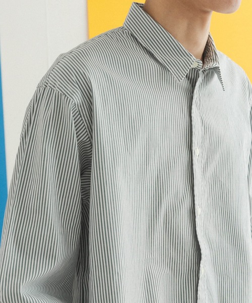 FORK&SPOON（フォークアンドスプーン）の「FORK&SPOON　オックスレギュラーカラーシャツ（シャツ/ブラウス・メンズ・グリーン系その他/イエロー系その他・4/5）」の14枚目の写真