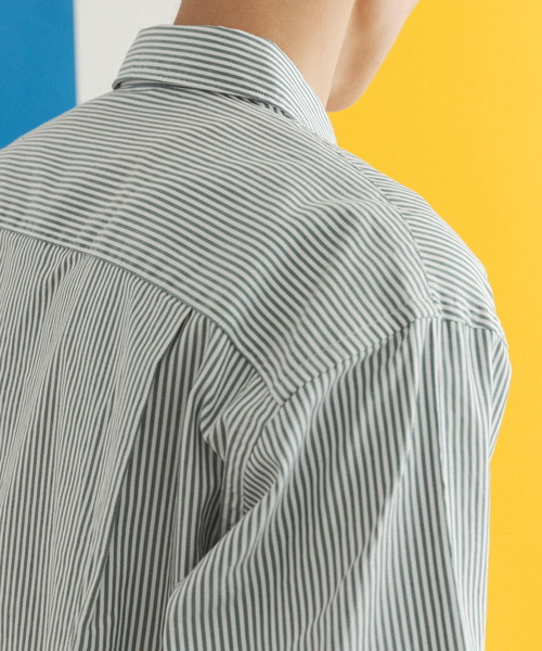 FORK&SPOON（フォークアンドスプーン）の「FORK&SPOON　オックスレギュラーカラーシャツ（シャツ/ブラウス・メンズ・グリーン系その他/イエロー系その他・4/5）」の15枚目の写真