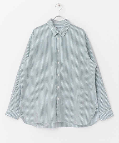 FORK&SPOON（フォークアンドスプーン）の「FORK&SPOON　オックスレギュラーカラーシャツ（シャツ/ブラウス・メンズ・グリーン系その他/イエロー系その他・4/5）」の18枚目の写真