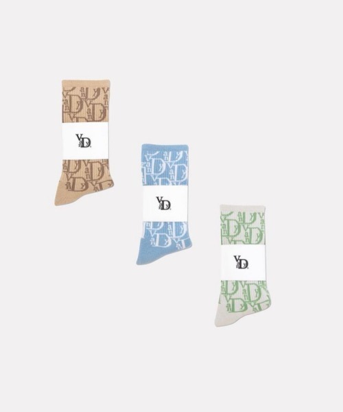 Never mind the XU / Chikashitsu+（ネバーマインド ザ エックスユー / チカシツプラス）の「【Vandy The Pink/ヴァンディーザピンク】SOCKS 靴下 ソックス（ソックス/靴下・メンズ・スカイブルー/ブラウン/グリーン・ONE SIZE）」の5枚目の写真