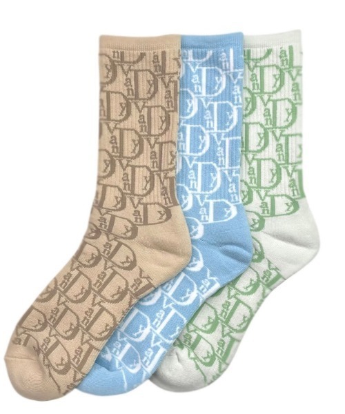 Never mind the XU / Chikashitsu+（ネバーマインド ザ エックスユー / チカシツプラス）の「【Vandy The Pink/ヴァンディーザピンク】SOCKS 靴下 ソックス（ソックス/靴下・メンズ・スカイブルー/ブラウン/グリーン・ONE SIZE）」の4枚目の写真