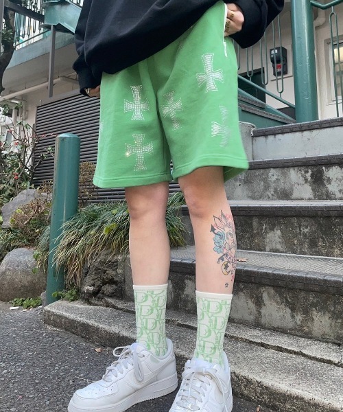 Never mind the XU / Chikashitsu+（ネバーマインド ザ エックスユー / チカシツプラス）の「【Vandy The Pink/ヴァンディーザピンク】SOCKS 靴下 ソックス（ソックス/靴下・メンズ・スカイブルー/ブラウン/グリーン・ONE SIZE）」の6枚目の写真