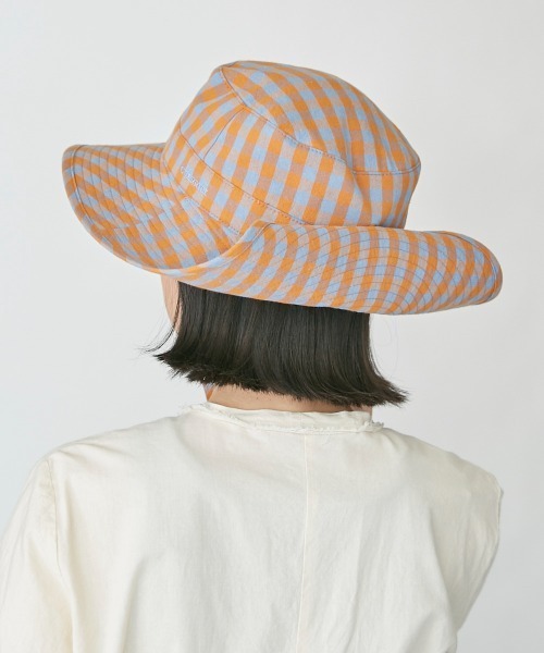 OVERRIDE（オーバーライド）の「OVERRIDE GINGHAM SNAP ROLLHAT（ハット・レディース・ブラック/オレンジ・58cm）」の16枚目の写真