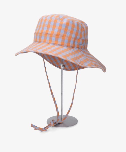 OVERRIDE（オーバーライド）の「OVERRIDE GINGHAM SNAP ROLLHAT（ハット・レディース・ブラック/オレンジ・58cm）」の21枚目の写真