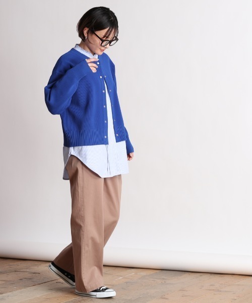 cepo（セポ）の「カラフルクルーネックリブニットカーディガン（カーディガン/ボレロ・レディース・オフホワイト/イエロー/オレンジ/ブルー・M）」の16枚目の写真