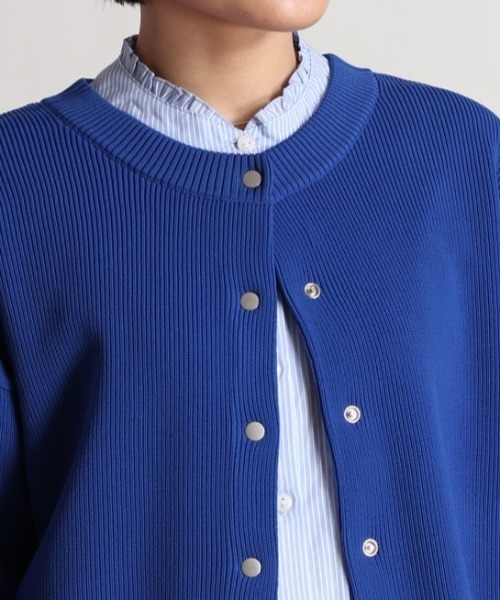 cepo（セポ）の「カラフルクルーネックリブニットカーディガン（カーディガン/ボレロ・レディース・オフホワイト/イエロー/オレンジ/ブルー・M）」の14枚目の写真