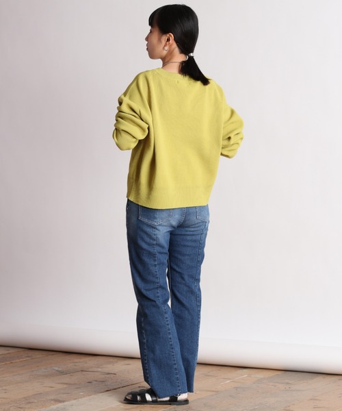 cepo（セポ）の「カラフルクルーネックリブニットカーディガン（カーディガン/ボレロ・レディース・オフホワイト/イエロー/オレンジ/ブルー・M）」の22枚目の写真