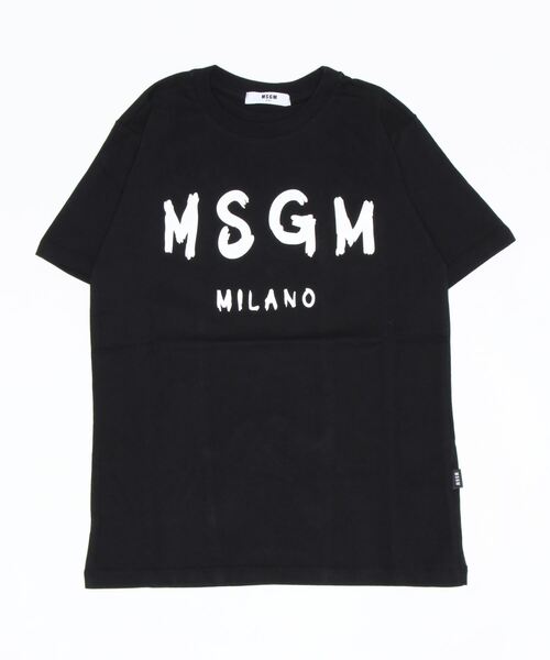 MSGM（エムエスジーエム）の「MSGM/エムエスジーエム/KIDS T-SHIRT/ティーシャツ/KIDS T-SHIRT/ティーシャツ/MS028728-UNI/KIDS T-SHIRT（Tシャツ/カットソー・キッズ・ホワイト/ブラック・14Y/12YEAR/10YEAR）」の2枚目の写真