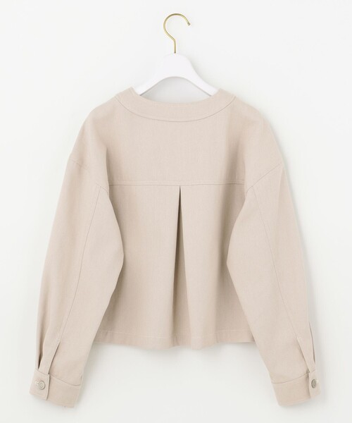 ANY SIS(エニィスィス)の「【洗える】ショートツイルデニム ジャケット(デニムジャケット・レディース・ベージュ系/ダルブルー系・2)」の5枚目の写真