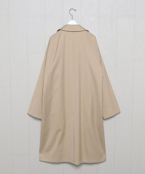 AURALEE（オーラリー）の「＜AURALEE＞CHAMBRAY SOUTIEN COLLAR COAT/コート.（ステンカラーコート・メンズ・ベージュ・3/4）」の9枚目の写真