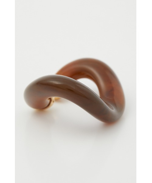 SLY（スライ）の「OVAL BIG EAR CUFF オーバルビッグ イヤーカフ（イヤーカフ・レディース・ブラウン/グリーン・FREE）」の5枚目の写真