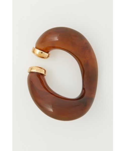 SLY（スライ）の「OVAL BIG EAR CUFF オーバルビッグ イヤーカフ（イヤーカフ・レディース・ブラウン/グリーン・FREE）」の6枚目の写真