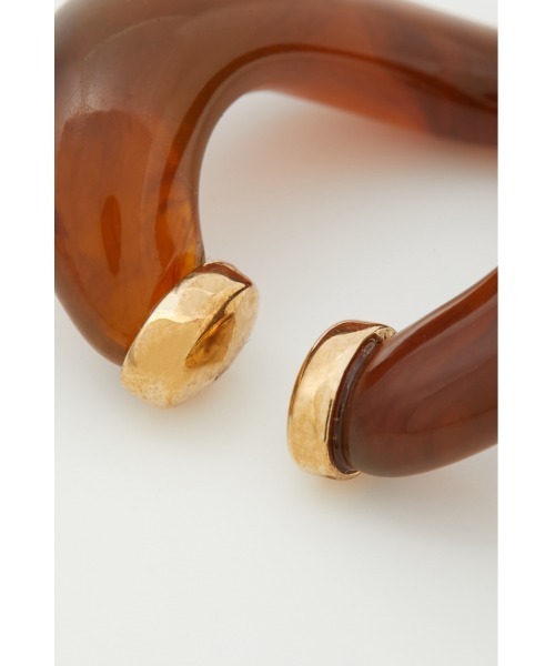 SLY（スライ）の「OVAL BIG EAR CUFF オーバルビッグ イヤーカフ（イヤーカフ・レディース・ブラウン/グリーン・FREE）」の7枚目の写真