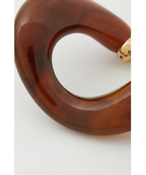 SLY（スライ）の「OVAL BIG EAR CUFF オーバルビッグ イヤーカフ（イヤーカフ・レディース・ブラウン/グリーン・FREE）」の8枚目の写真