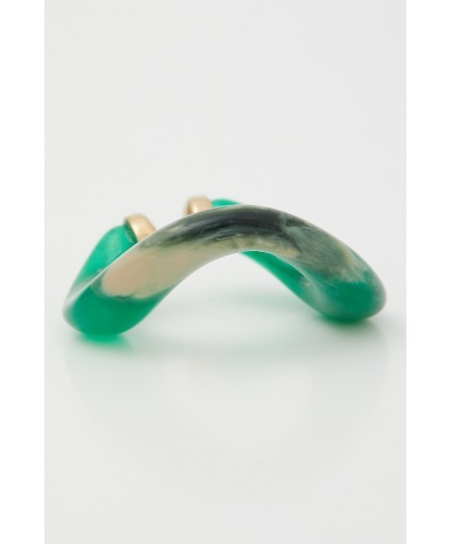 SLY（スライ）の「OVAL BIG EAR CUFF オーバルビッグ イヤーカフ（イヤーカフ・レディース・ブラウン/グリーン・FREE）」の10枚目の写真