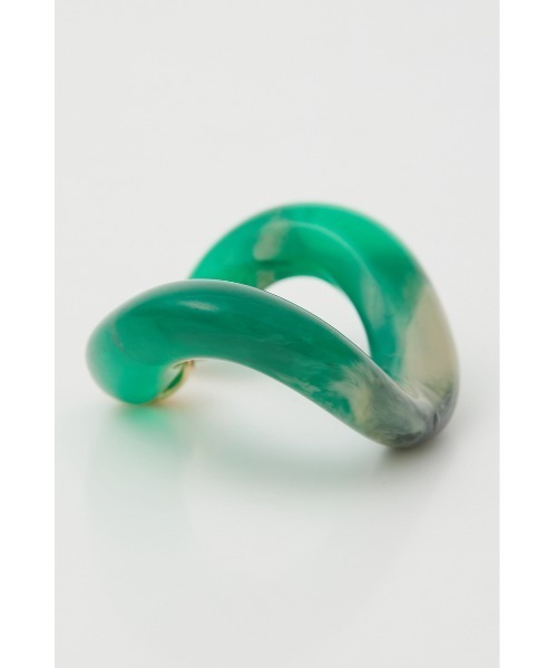 SLY（スライ）の「OVAL BIG EAR CUFF オーバルビッグ イヤーカフ（イヤーカフ・レディース・ブラウン/グリーン・FREE）」の11枚目の写真