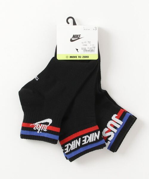 NIKE（ナイキ）の「NIKE/ナイキ/ANKLE SOCKS（ソックス/靴下・メンズ・ホワイト/ブラック・27）」の6枚目の写真