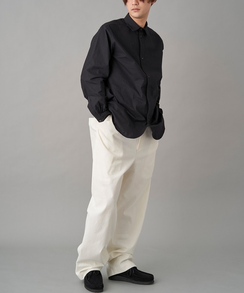 MIOSMOKEY(MIOSMOKEY)の「MIOSMOKEY DRAW-ST PT (221PT002-B)(スラックス・メンズ・グレー/ホワイト・46)」の6枚目の写真