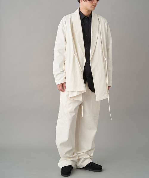 MIOSMOKEY(MIOSMOKEY)の「MIOSMOKEY DRAW-ST PT (221PT002-B)(スラックス・メンズ・グレー/ホワイト・46)」の7枚目の写真