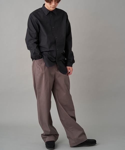 MIOSMOKEY(MIOSMOKEY)の「MIOSMOKEY DRAW-ST PT (221PT002-B)(スラックス・メンズ・グレー/ホワイト・46)」の11枚目の写真