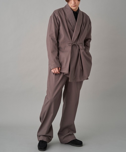 MIOSMOKEY(MIOSMOKEY)の「MIOSMOKEY DRAW-ST PT (221PT002-B)(スラックス・メンズ・グレー/ホワイト・46)」の12枚目の写真