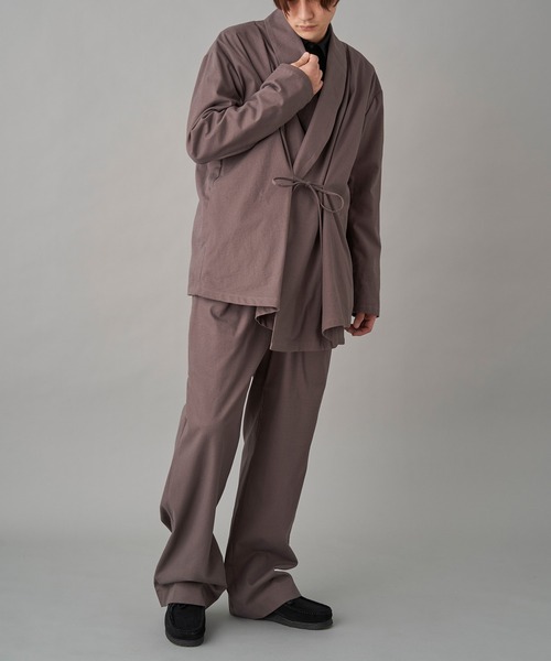 MIOSMOKEY(MIOSMOKEY)の「MIOSMOKEY DRAW-ST PT (221PT002-B)(スラックス・メンズ・グレー/ホワイト・46)」の13枚目の写真