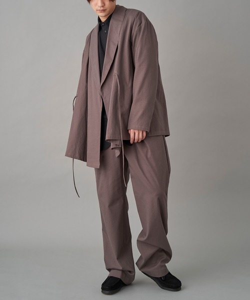 MIOSMOKEY(MIOSMOKEY)の「MIOSMOKEY DRAW-ST PT (221PT002-B)(スラックス・メンズ・グレー/ホワイト・46)」の14枚目の写真