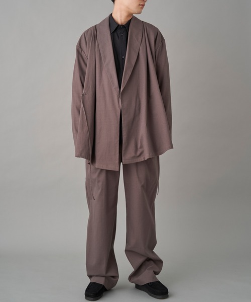 MIOSMOKEY(MIOSMOKEY)の「MIOSMOKEY DRAW-ST PT (221PT002-B)(スラックス・メンズ・グレー/ホワイト・46)」の15枚目の写真