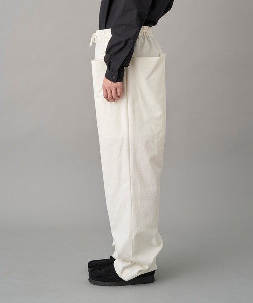 MIOSMOKEY(MIOSMOKEY)の「MIOSMOKEY DRAW-ST PT (221PT002-B)(スラックス・メンズ・グレー/ホワイト・46)」の4枚目の写真