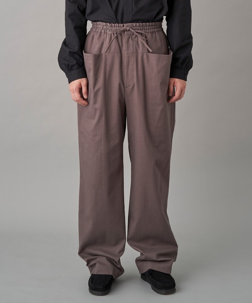 MIOSMOKEY(MIOSMOKEY)の「MIOSMOKEY DRAW-ST PT (221PT002-B)(スラックス・メンズ・グレー/ホワイト・46)」の8枚目の写真