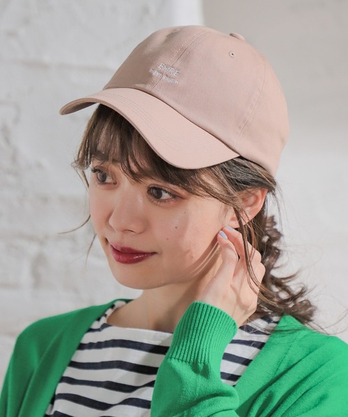 Honeys（ハニーズ）の「ロゴキャップ（キャップ・レディース・ブラック/アイボリー/ベージュ/グリーン/コーラルピンク/モカ/ダークグリーン・FREE）」の5枚目の写真