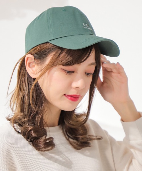 Honeys（ハニーズ）の「ロゴキャップ（キャップ・レディース・ブラック/アイボリー/ベージュ/グリーン/コーラルピンク/モカ/ダークグリーン・FREE）」の7枚目の写真