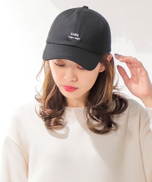 Honeys（ハニーズ）の「ロゴキャップ（キャップ・レディース・ブラック/アイボリー/ベージュ/グリーン/コーラルピンク/モカ/ダークグリーン・FREE）」の18枚目の写真