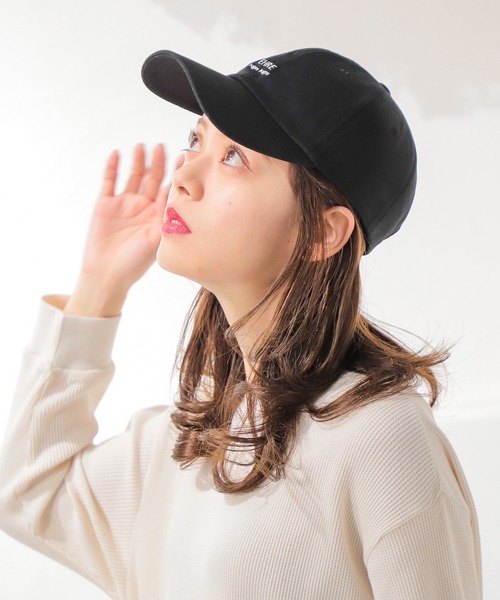 Honeys（ハニーズ）の「ロゴキャップ（キャップ・レディース・ブラック/アイボリー/ベージュ/グリーン/コーラルピンク/モカ/ダークグリーン・FREE）」の19枚目の写真