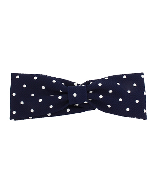 Ray BEAMS(レイビームス)の「Ray BEAMS / ドット ヘアバンド(ヘアバンド・レディース・ホワイト/ネイビー・ONE SIZE)」の10枚目の写真