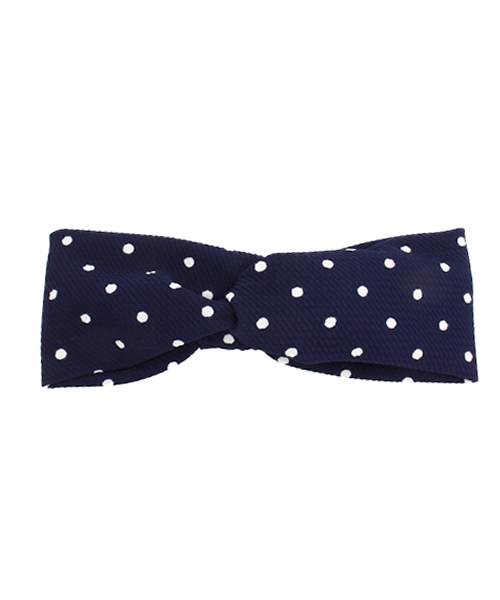 Ray BEAMS(レイビームス)の「Ray BEAMS / ドット ヘアバンド(ヘアバンド・レディース・ホワイト/ネイビー・ONE SIZE)」の14枚目の写真