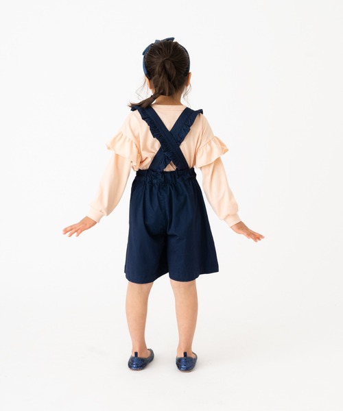 RUGGEDWORKS（ラゲッドワークス）の「《お揃い》　サス付タックキュロット（サロペット/オーバーオール・キッズ・マスタード/ネイビー・140/90/100/150/110/130/120）」の12枚目の写真