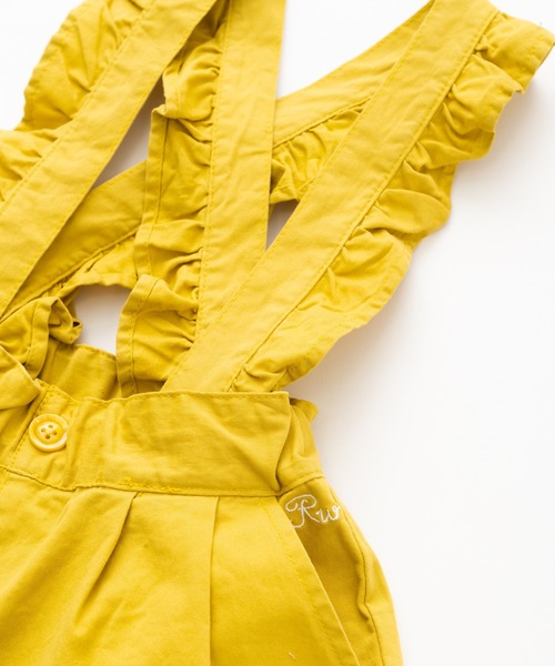 RUGGEDWORKS（ラゲッドワークス）の「《お揃い》　サス付タックキュロット（サロペット/オーバーオール・キッズ・マスタード/ネイビー・140/90/100/150/110/130/120）」の13枚目の写真