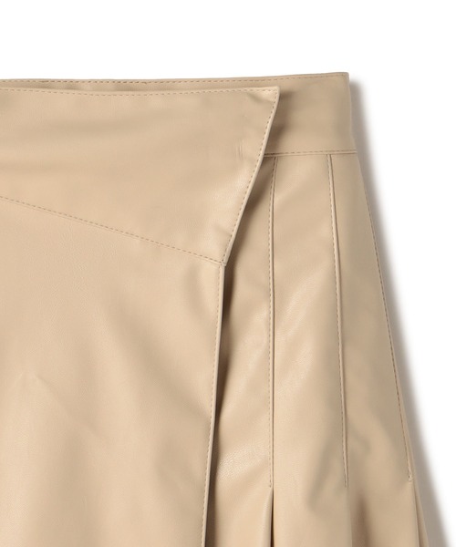 ReNorm（リノーム）の「フェイクレザーラップスカート（スカート・レディース・ベージュ/ミント/ブラウン・S/M）」の19枚目の写真