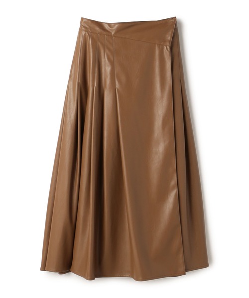 ReNorm（リノーム）の「フェイクレザーラップスカート（スカート・レディース・ベージュ/ミント/ブラウン・S/M）」の15枚目の写真