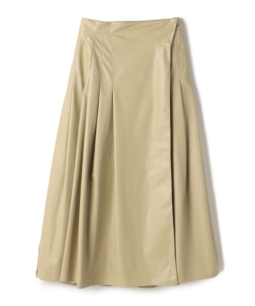 ReNorm（リノーム）の「フェイクレザーラップスカート（スカート・レディース・ベージュ/ミント/ブラウン・S/M）」の16枚目の写真