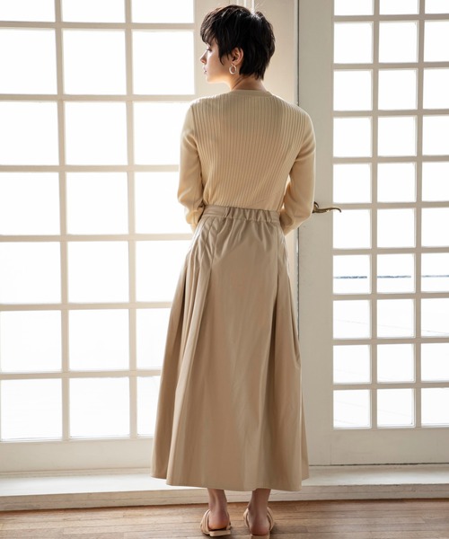 ReNorm（リノーム）の「フェイクレザーラップスカート（スカート・レディース・ベージュ/ミント/ブラウン・S/M）」の10枚目の写真