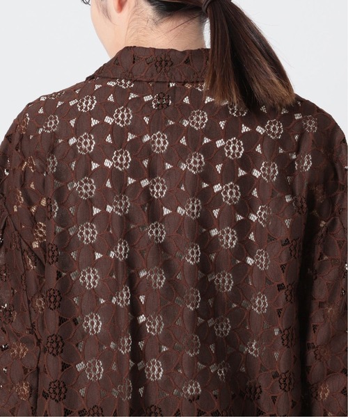 U by SPICK&SPAN(ユーバイスピックアンドスパン)の「レースジャケット◆(テーラードジャケット・レディース・ベージュ/ブラウン・FREE)」の19枚目の写真