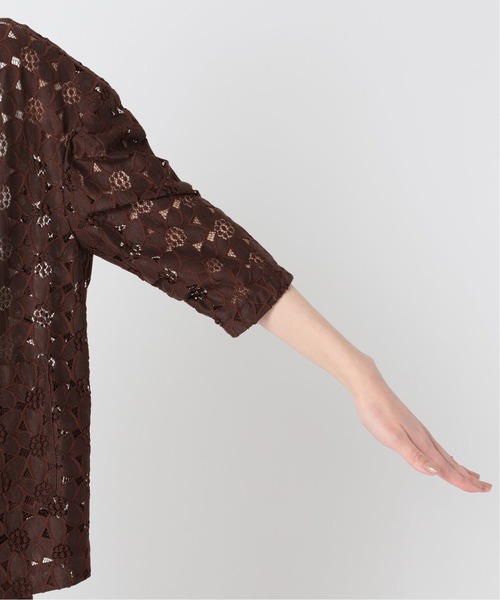 U by SPICK&SPAN(ユーバイスピックアンドスパン)の「レースジャケット◆(テーラードジャケット・レディース・ベージュ/ブラウン・FREE)」の20枚目の写真