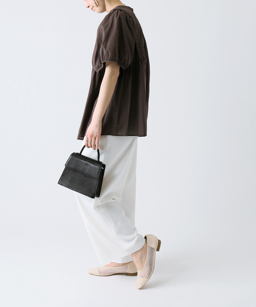 Simplicite（サンプリシテ）の「メッシュフラットシューズ◆（その他シューズ・レディース・ホワイト/ブラック/ベージュ・SMALL/MEDIUM/LARGE）」の5枚目の写真