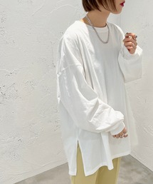 apres jour mignon | スリット入りBIGロンT【ZOZOTOWN限定アイテム】(Tシャツ/カットソー)