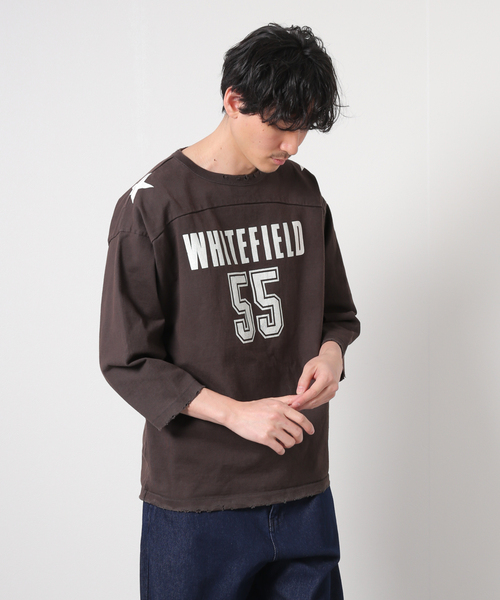 JOURNAL STANDARD(ジャーナルスタンダード)の「【EROTS×JOURNAL STANDARD】 フットボールTシャツ(Tシャツ/カットソー・メンズ・ブラック/ブラックミックス/ブラック系その他・FREE)」の5枚目の写真