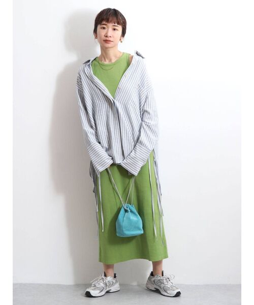 Ungrid（アングリッド）の「サイドスリットストライプシャツ（シャツ/ブラウス・レディース・ピンク/ブルー・FREE）」の13枚目の写真