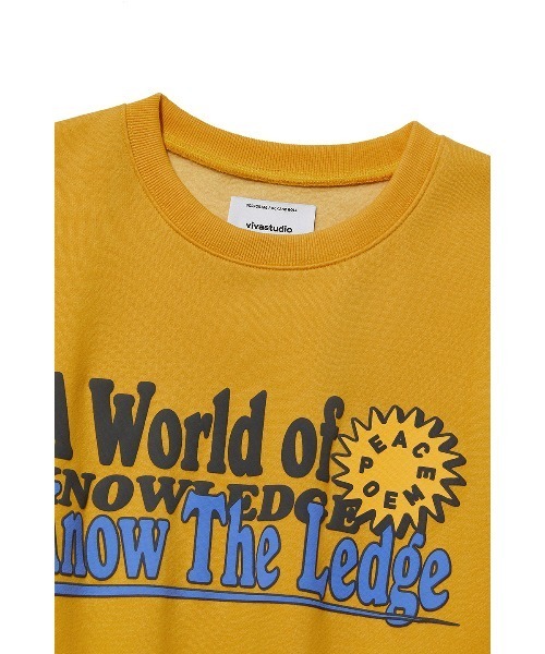 VIVASTUDIO（ビバスタジオ）の「PEACE SWEATSHIRT（スウェット・メンズ・ライトグレー/マスタード・MEDIUM/LARGE）」の7枚目の写真