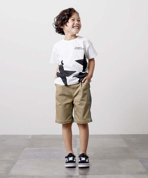 DILASH(ディラッシュ)の「バイカラーストレッチハーフパンツ(その他パンツ・キッズ・ブルー/ベージュ/グレー・110/140/130/120/90/100/80)」の7枚目の写真
